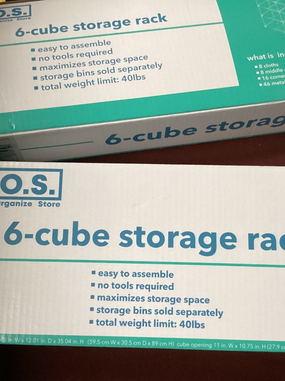 C.O.S. 6-Cube Storage Rack - Set of 2 New in box - Picture 8 of 8